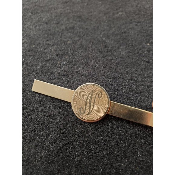 Vintage Tie Bar Clip: N Letter Initial - Picture 6 of 8
